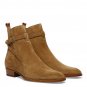 Jodhpurs Beige Suede Leather Boots, Handmade Men Dress Casual Fashion Boots Men