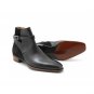 Mens Black Jodhpurs Boots, Leather Buckle Boots, Dress Boots, Jeans Casual Boot