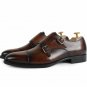 Handmade Handcrafted Double Monk Shoes Cap Toe Dress Formal Stylish Men Shoes