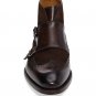 Brown Monk Leather Boot, Wing Tip Boots,Two Tone, Men Formal Dress Leather Boot