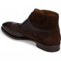 Brown Monk Leather Boot, Wing Tip Boots,Two Tone, Men Formal Dress Leather Boot