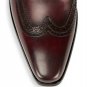 Men Burgundy Wing Tip Shoes, Handmade Oxfords Dress Leather Shoes, Men's Shoes