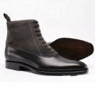 Ankle high black boots, Handmade dress boots, Stylish leather boots, Men Boots
