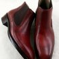 Handmade Burgundy Chelsea Boot, Leather Casual Formal Dress Fashion Boots Men
