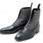 Handmade Leather Tweed Boots For Men, Men Cap Toe Formal Boots Two Toned Boots