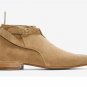 Jodhpurs Cropped Ankle Boots, Suede Leather Ankle Boots, Dress Boots Men