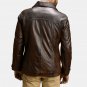 Men's Brown Fashion Leather Jacket, Men Scooter Fashion Leather Jacket