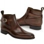 Men's Jodhpurs Leather Boots, Ankle High Boots, Brown Boots, Buckle Dress Boots
