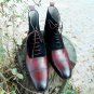 Men Ankle Boot, Handmade Brown Black Chelsea Suede Dress Formal Denim Boot