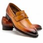 Men Tan Color Formal Shoes, Men Leather Dress Shoes, Handmade Leather Shoes