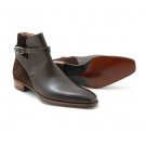 Jodhpurs Handcrafted Ankle Boots High Leather Suede Fashion Dress Denim Boot Men