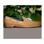 Men's Beige Genuine Suede Shoes, Handmade Luxury Loafer Moccasin Party Shoe