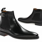 Chelsea Handmade Men Black Leather Boots New Men Formal Casual Leather Boots