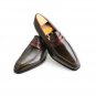Handmade Men Brown leather shoes, Men slip ons Men Spectator shoes Dress Shoes