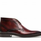 Men's Chukka boots, mid brown ankle boots, Handmade Men hand painted chukka boot