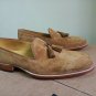 Handmade Tan Formal Shoes Suede Moccasin Slipper For Men, Dress Wedding Shoes