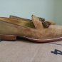 Handmade Tan Formal Shoes Suede Moccasin Slipper For Men, Dress Wedding Shoes
