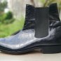 Alligator Chelsea Boots, Black Crocodile Boot, Men's Handmade Leather Boots