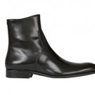 Handmade Classic leather boots, Side zip up leather boots, Black Leather boots