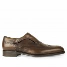 Men's wingtip  Shoes, Brown Shoes Monk Leather Shoes, Formal Dress Signature