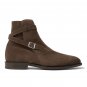 Brown Jodhpurs Boot, Handmade Ankle Boot, Men Dress Formal Boots, Buckle Boots
