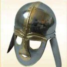 Vintage Armor Helmet Sutton Hoo- Italic -- Steel Helm Medieval Armour He
