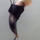 Amazing LAAAARRGGEE Viking Drinking Horn Brass Decore Lip rest with Leather Hold