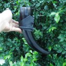 Amazing Viking Drinking Horn plain with Leather Holder for beer, wine, mead, pag