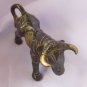 Antique 100ys+ old solid  brass Bull  collectible for ,historical lovers,reenact