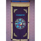 Astamangal Symbol with Ying-Yang Embroidery Maroon