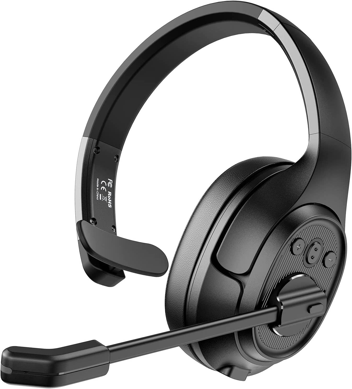 Bluetooth Headset with Microphone Wireless AI-Powered ENC Headphones