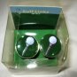 Golf Ball on tee green enamel silver tone round cufflinks cuff links