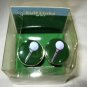 Golf Ball on tee green enamel silver tone round cufflinks cuff links