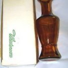 Wheaton ware Wheatonware amber glass 6" bottle MINT condition w/box