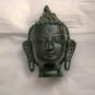 Black brass praying Buddha bust statute 6" India