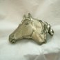 VTG Equine Horse head bevel pewter button cover