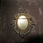 Vintage Avon Cameo perfume gold tone locket 2" brooch pin in box NOS w/perfume