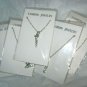 Fashion Silver tone chain 18" with 2" heart drop pendant 20" necklace lot of 5