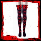 Black Stockings with Red Bows
