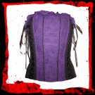 Purple Lace Top Corset