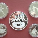 KOREA 1988 - SEOUL '88 - SILVER MEDALLION - TRIPLE JUMP/ STADIUM/ MASCOT