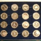 SPAIN - 1992 BARCELONA BOXED SET OF SIXTEEN SILVER OLYMPIC COINS