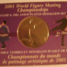 CANADA - 2001 WORLD FIGURE SKATING CHAMPIONSHIPS STAMP & COIN SET