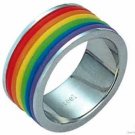 Gay Pride Rainbow Engagement Ring