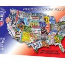 TDC games USA Shaped State - License Plates puzzle