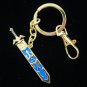 Fast shipping from USA Legend of Zelda sword key chain with removable sword