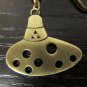 Free Ship The Legend Of Zelda: Ocarina Of Time Bronze Ocarina Pendant Key Chain
