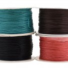 Mandala Crafts® 1mm Cotton Waxed Cord,for Beading and Macrame Supplies, 100 M...