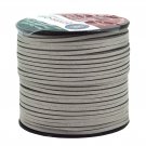 Mandala Crafts® Micro-Fiber Faux Leather Suede Cord,100 Yards,300 Feet (Silver)