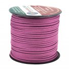 Mandala Crafts® Micro-Fiber Faux Leather Suede Cord,100 Yards,300 Feet (Orchid)